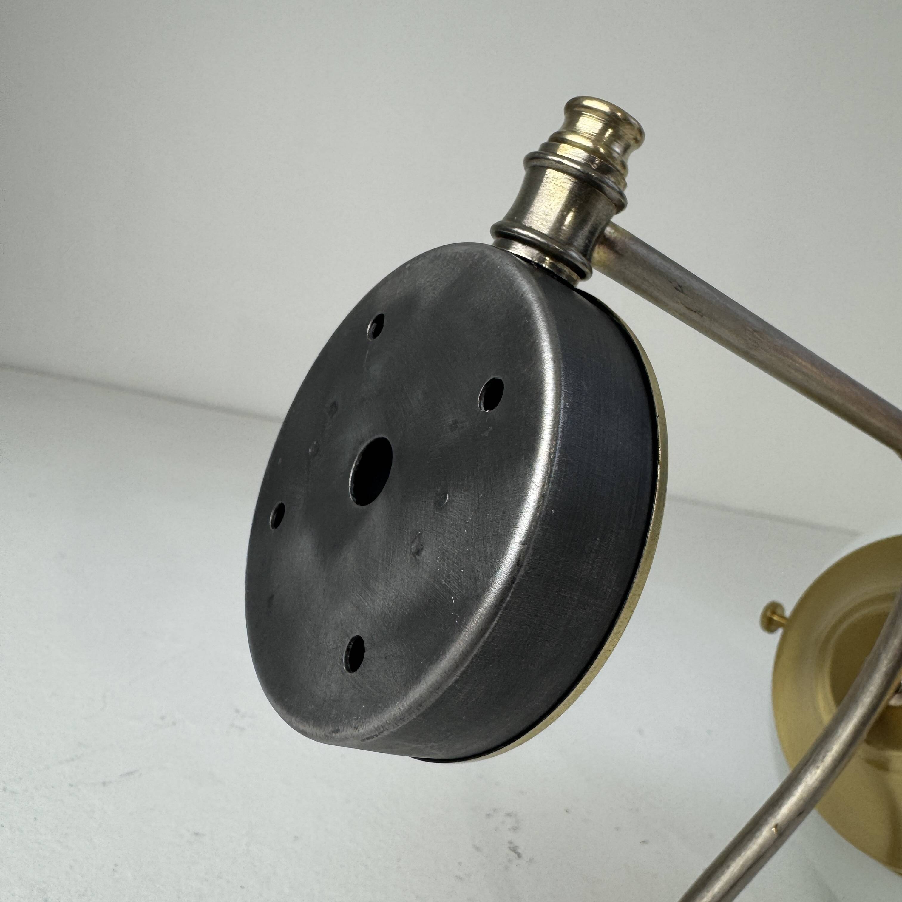 Ancienne applique laiton & opaline vintage