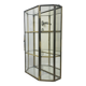 Vitrine miniature laiton verre, étagère