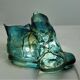 Rare resin table lamp produced by L'isola che non c'è in the 1970s