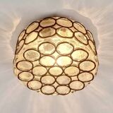 Vintage glass wall lamp from Limburg / Germany, 60's