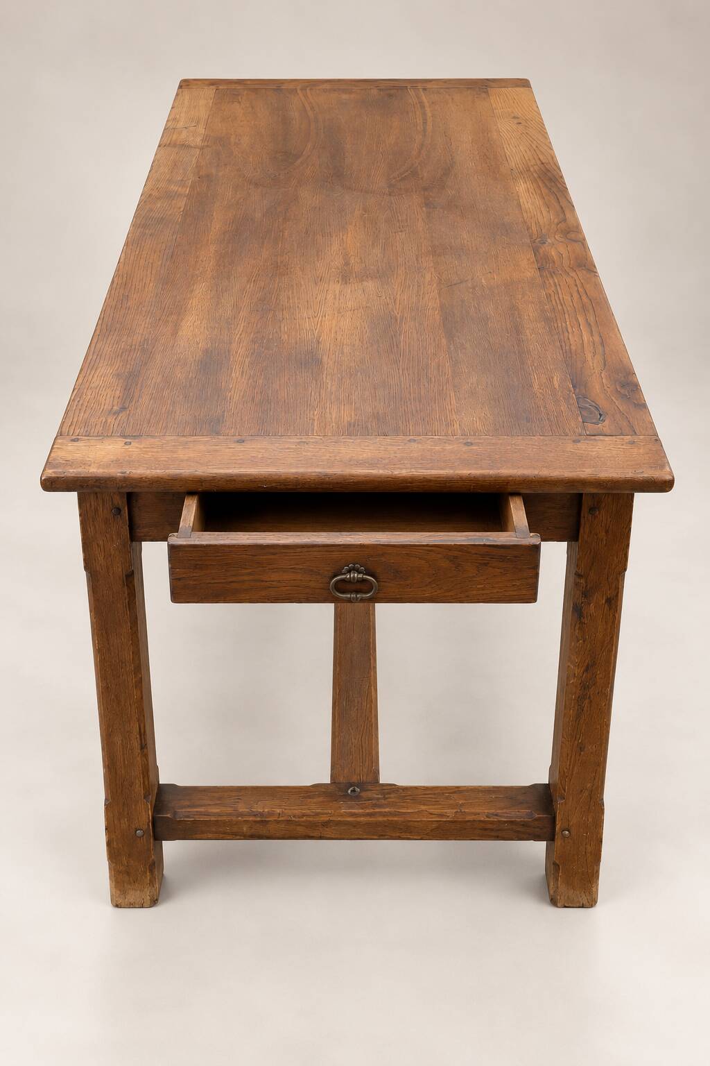 Table de ferme ancienne en chêne – 170 × 80 cm