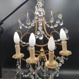 Lyre Garland Empire Tassels Wall Light 4 Lights Gilded Bronze