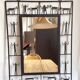 Miroir brutaliste en fer 60x80cm