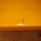 Circa 1970 orange resin coffee table