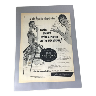 Vintage advertising to frame nylon