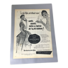 Publicité vintage à encadrer nylon