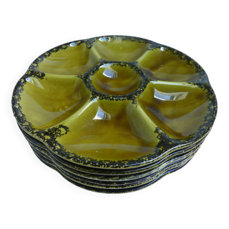 Gien oyster plates