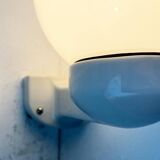 German wall lamp in ceramic and glass from the mid-century, Siemens, 1950s.