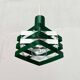Modern metal lamella pendant lamp from the mid-century in the style of J. J. M. Hoogervorst for Anvia, 1960s.