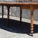 Extendable round table (with extensions and flaps), cherry wood.