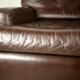 Pair of armchairs brown leather base stainless steel, France, circa 1970