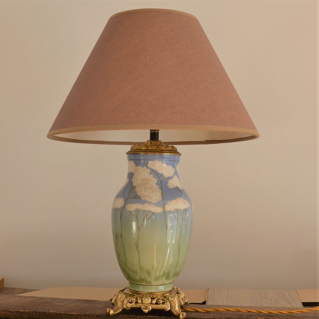 Ceramic table lamp from Lunéville