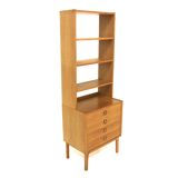 Scandinavian oak bookcase, Sweden, 1960