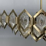 1960s Faceted Glass Chandelier by Jaroslav Bejvl for Kamenicky Senov