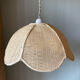 Suspension fleur en raphia