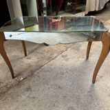 Art deco mirrored coffee table