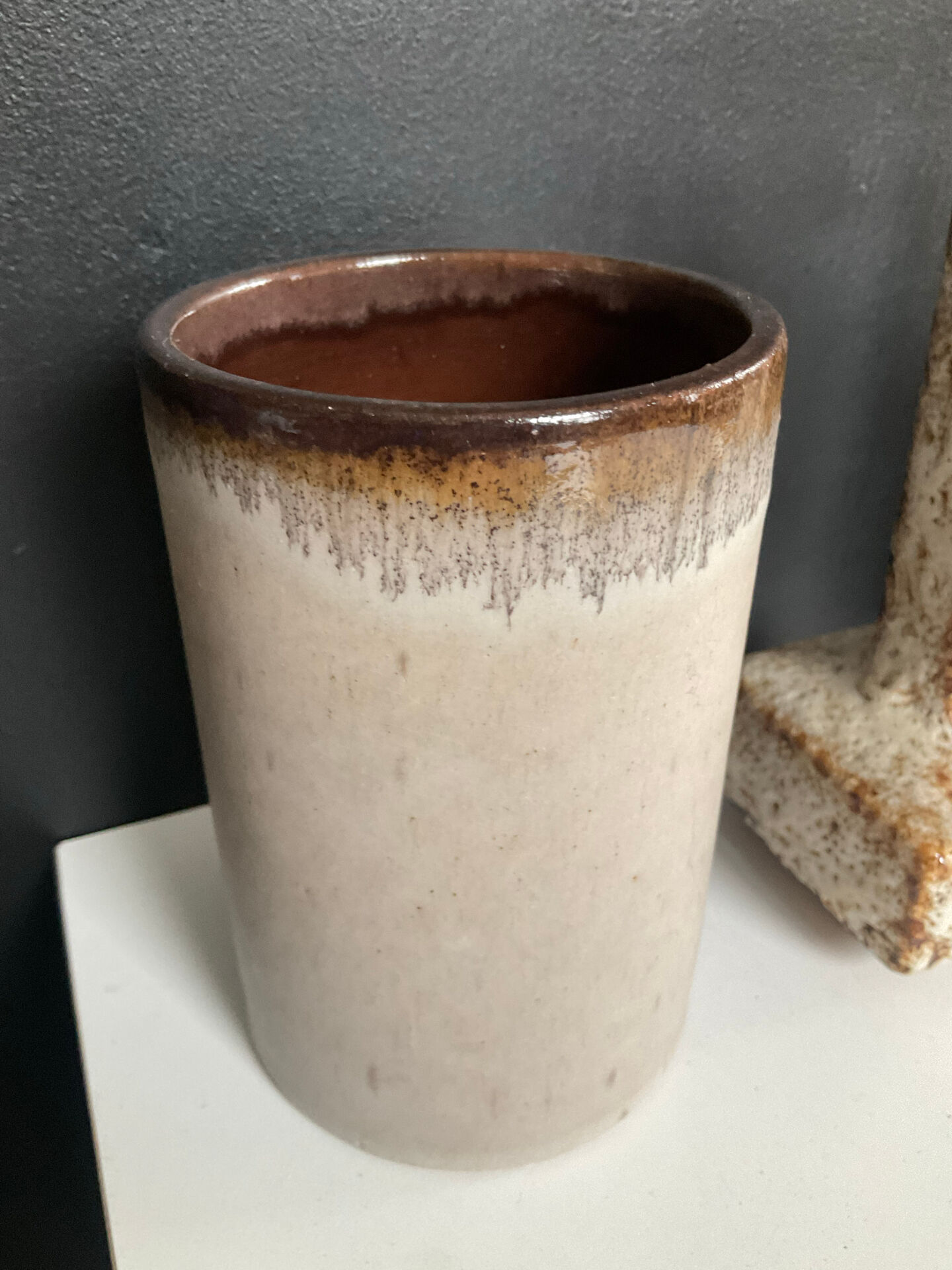 Vintage trio of ceramic vases