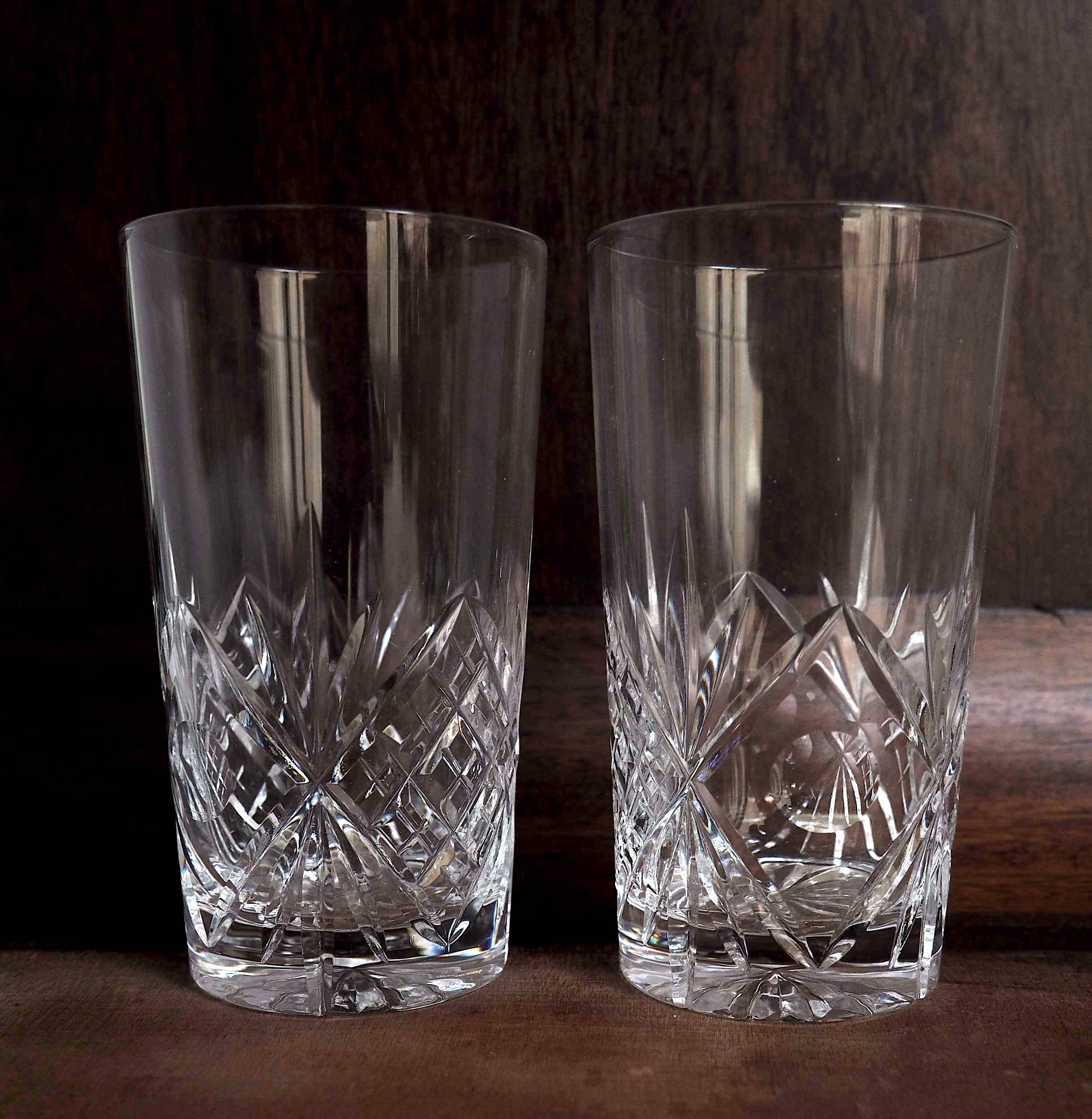 4 verres à whisky en cristal