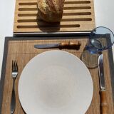 Set of knives with bamboo handles