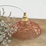 Bubble pink glass walking lamp