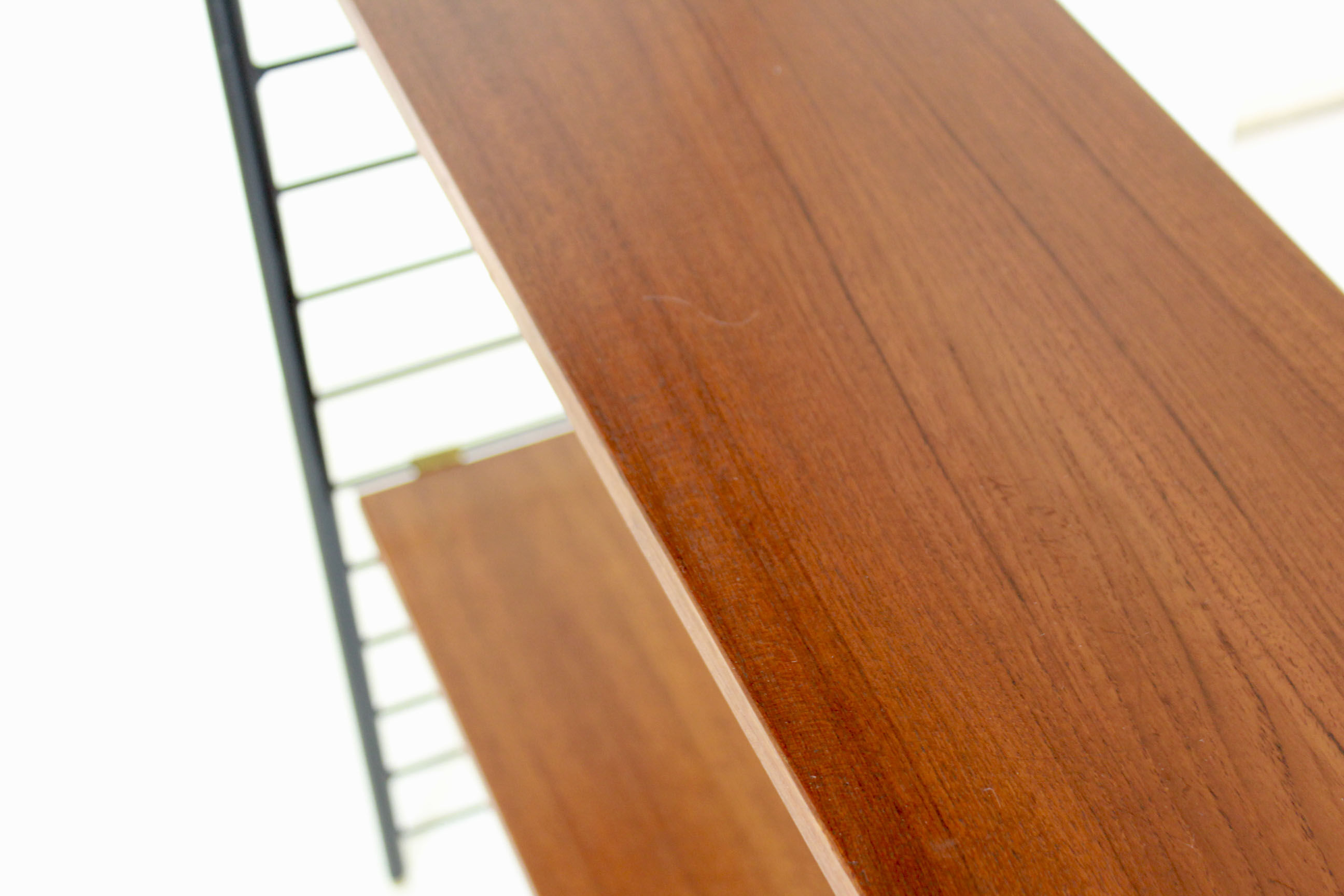 1960s vintage teak bookshelf in scandinavian style