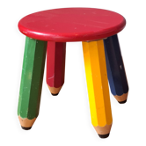 Tabouret crayon style Memphis
