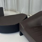 Malmo Leather Set by Patricia Urquiola for Moroso, Italy, 2000s, Set of 3