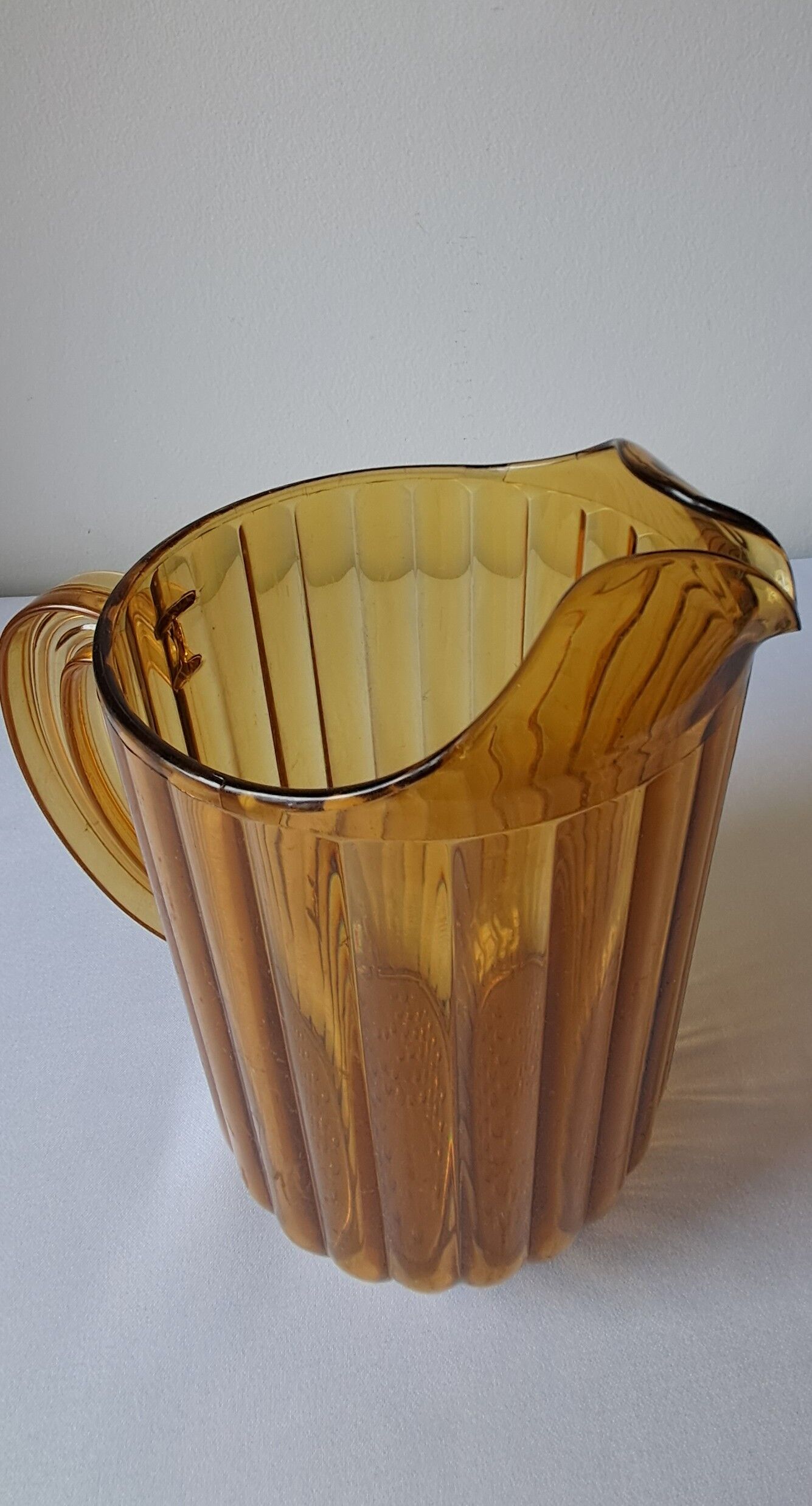 Amber polycarbonate jug. Vintage