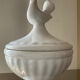 Vintage glazed ceramic candy box