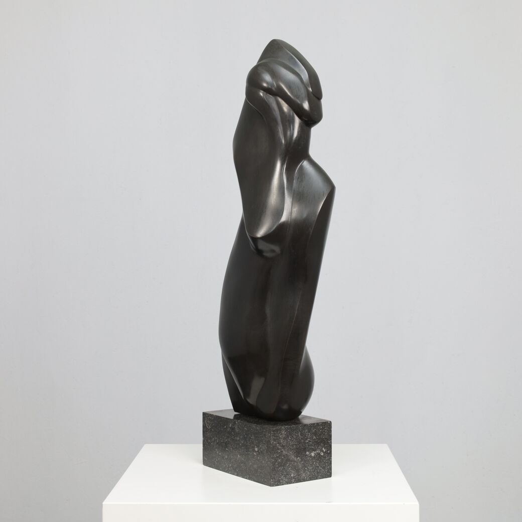 Bronze woman figure sculpture by Francine Govers, Netherlands, 1990s