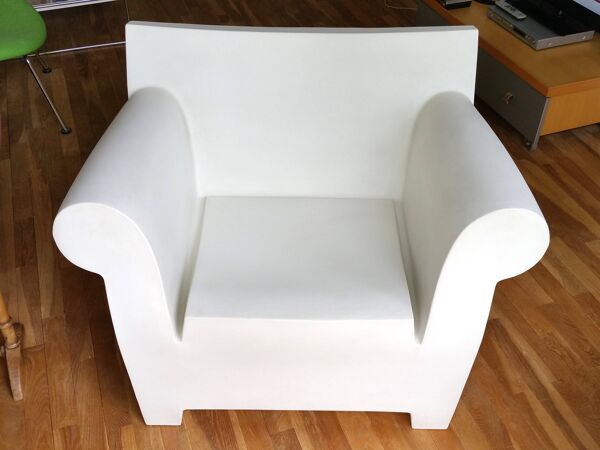 Fauteuil STARCK Bubble ''blanc zinc