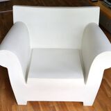 STARCK Bubble armchair "zinc white"