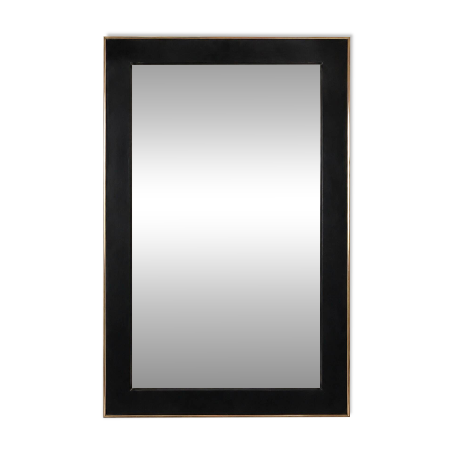 Grand miroir noir verre fumé