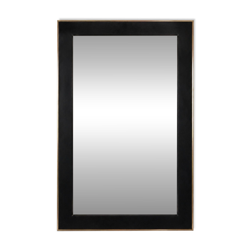 Grand miroir noir verre fumé