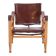 Safari chair in oak and leather by Aage Bruun, 1960s