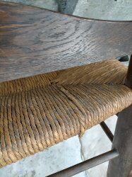 Mulched bench for children