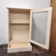 Wall-mounted cabinet with glazed pharmacy in vintage wood