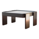 Vintage coffee table by Gianfranco Frattini for Cassina, grey lacquered beech.