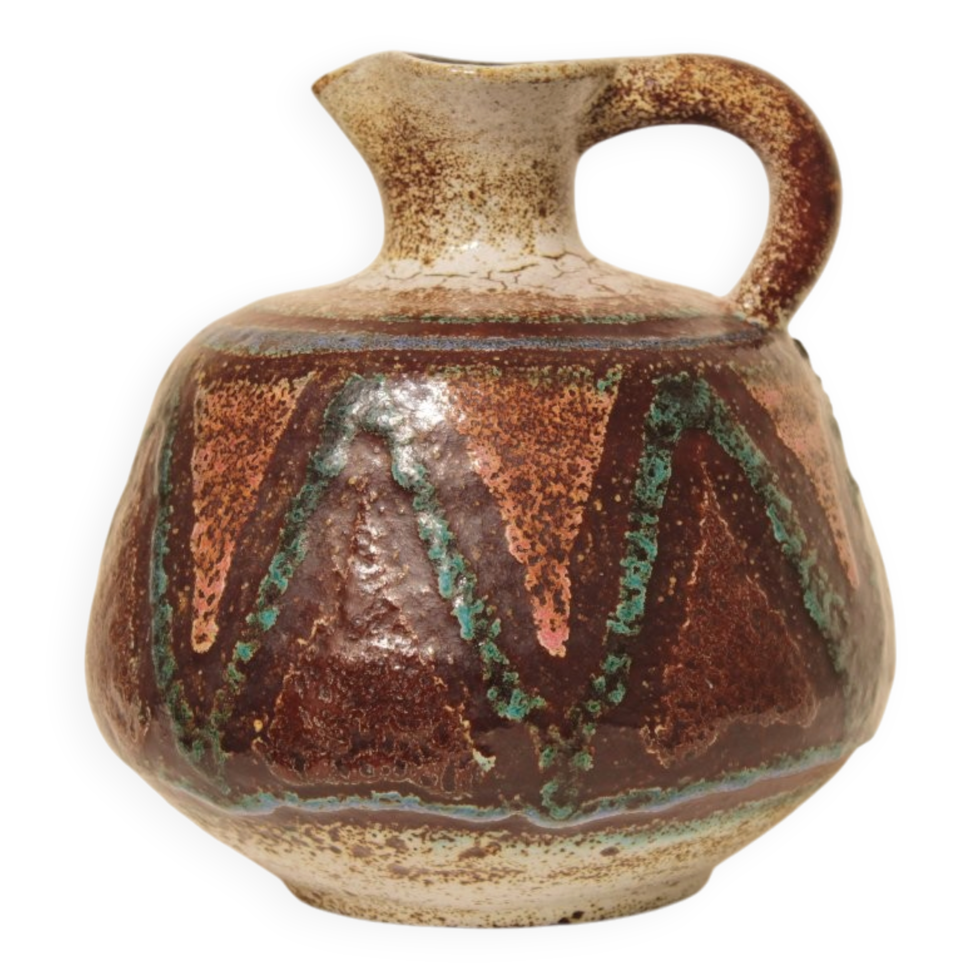 Pichet Pottery from Accolay geometric shapes