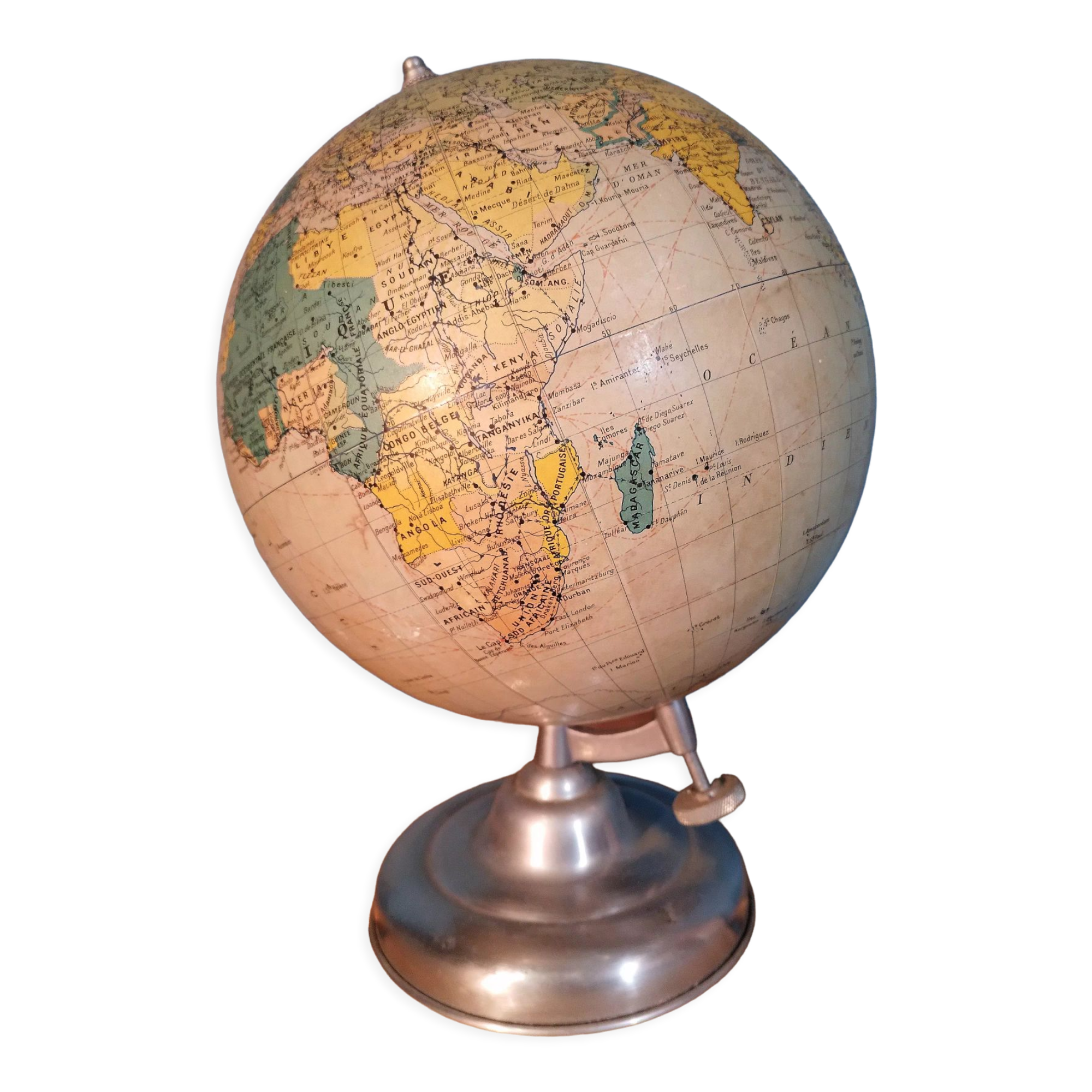 Terrestrial globe Taride 1950s