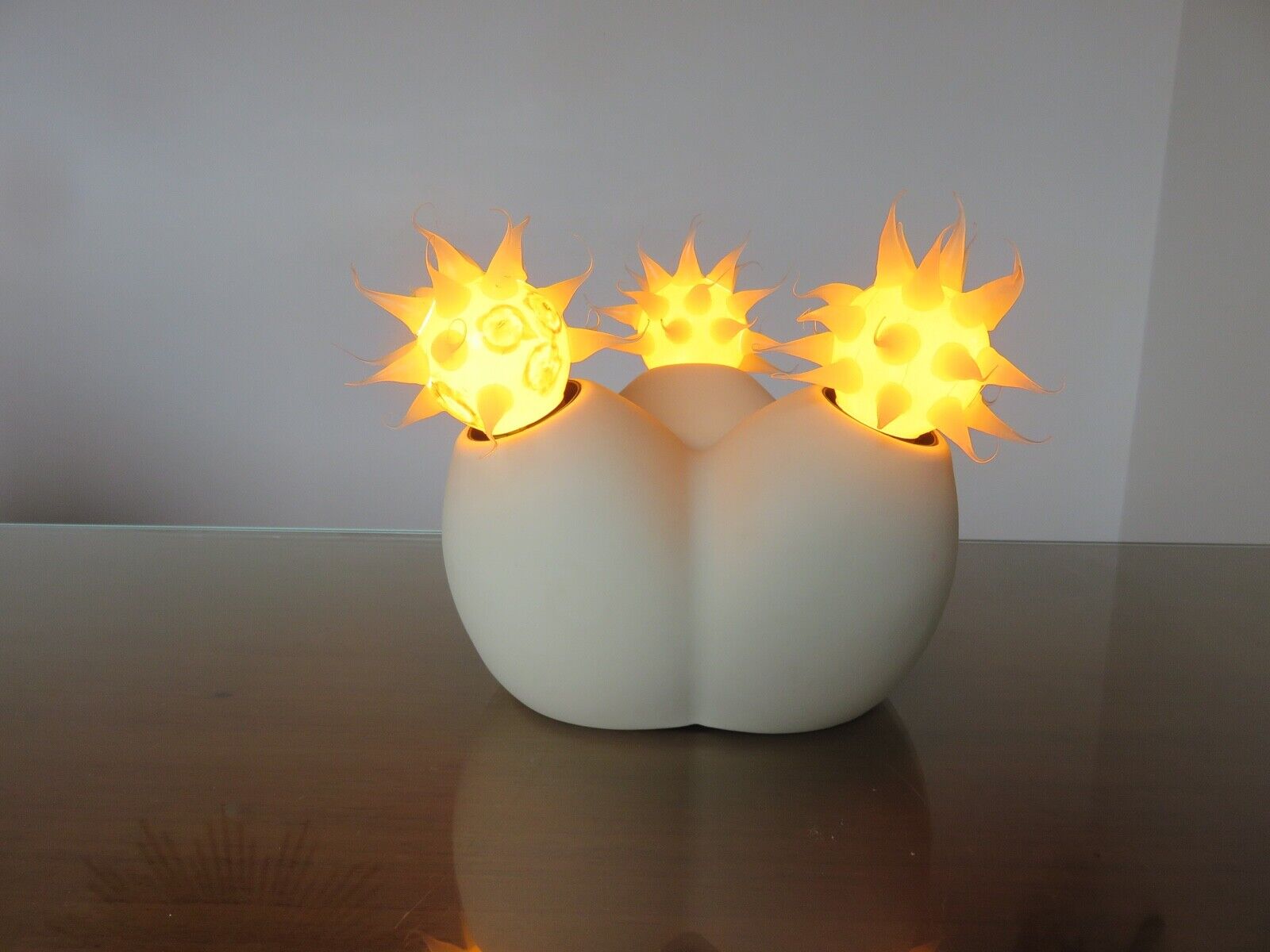 Pair of lamps "virus" by Yuval Albudy 1970