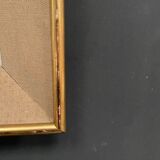 Breton landscape oil signed A. Hensel or Henset mid-20th century frame