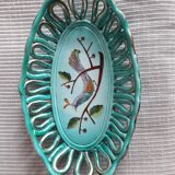 Vintage ceramic dish from Monaco signed Cérart