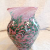 Vase in multilayer glass paste Biot signed Arnold