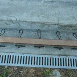 School coat rack with 5 double hooks