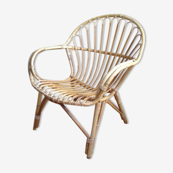 Rattan armchair