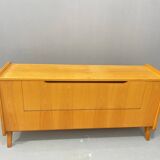 Commode vintage en bois de frêne par F.Jirák pour Tatra, 1960, Tchécoslovaquie