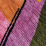 Modern Moroccan Boujad multicoloured Berber rug