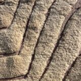 New white Moroccan Berber rug Beni Ouarain in wool.