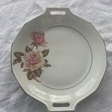 Cake dish patterns roses in art deco porcelain
